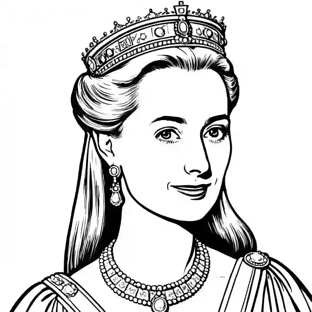 Queen Astrid of Belgium coloring pages